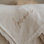 Personalised Cotton Baby Blanket Baby Gift, thumbnail 5 of 6