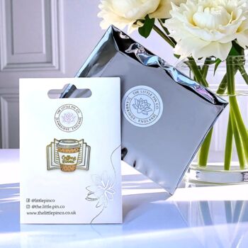 Coffee And Books Hard Enamel Pin Badge, Gifts For Book Lovers, 2 of 8