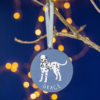 Dalmatian Personalised Dog Christmas Tree Decoration, 2 of 6