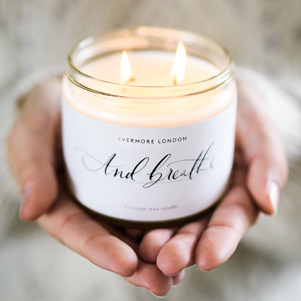 Personalised Natural Candle By Evermore