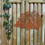 Rusted Metal Hedgehog With Flowers Gardeners Gift Art, thumbnail 10 of 10