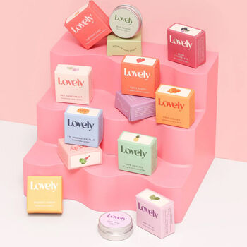 Personalised Highball Glass Pink Pamper Gift Box Hamper, 6 of 8