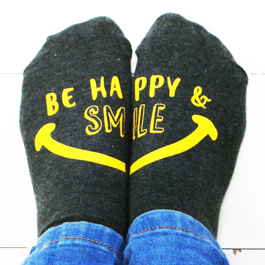 Be Happy And Smile Women's Socks, 1 of 4