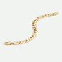 9ct Yellow Gold Solid Curb Chain Bracelet 10mm, thumbnail 1 of 3