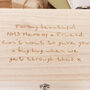 Personalised Meaningful Wording Wooden Hamper Box, thumbnail 2 of 4