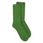 Recycled Wool / Cashmere Blend Socks In Apple Green, thumbnail 3 of 4