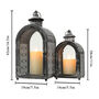 Pack Of Two Hanging Candle Lantern Vintage Ornaments, thumbnail 5 of 7