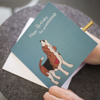 Beagle Dog Birthday Card, 2 of 2