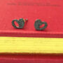 Black Heart Earrings, thumbnail 7 of 12
