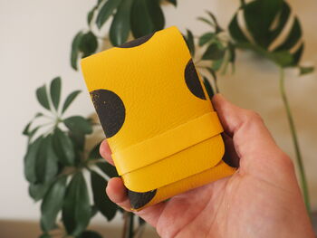 Bright Polka Dots Leather Playing Card Case With Cards, 3 of 5