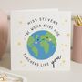 Best Teacher Thank You Card With World, thumbnail 1 of 7