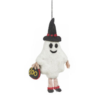 Handmade Felt Boo Dini The Ghost, 3 of 5