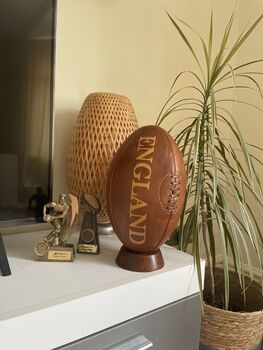 England Rugby Ball With Stand, 2 of 4