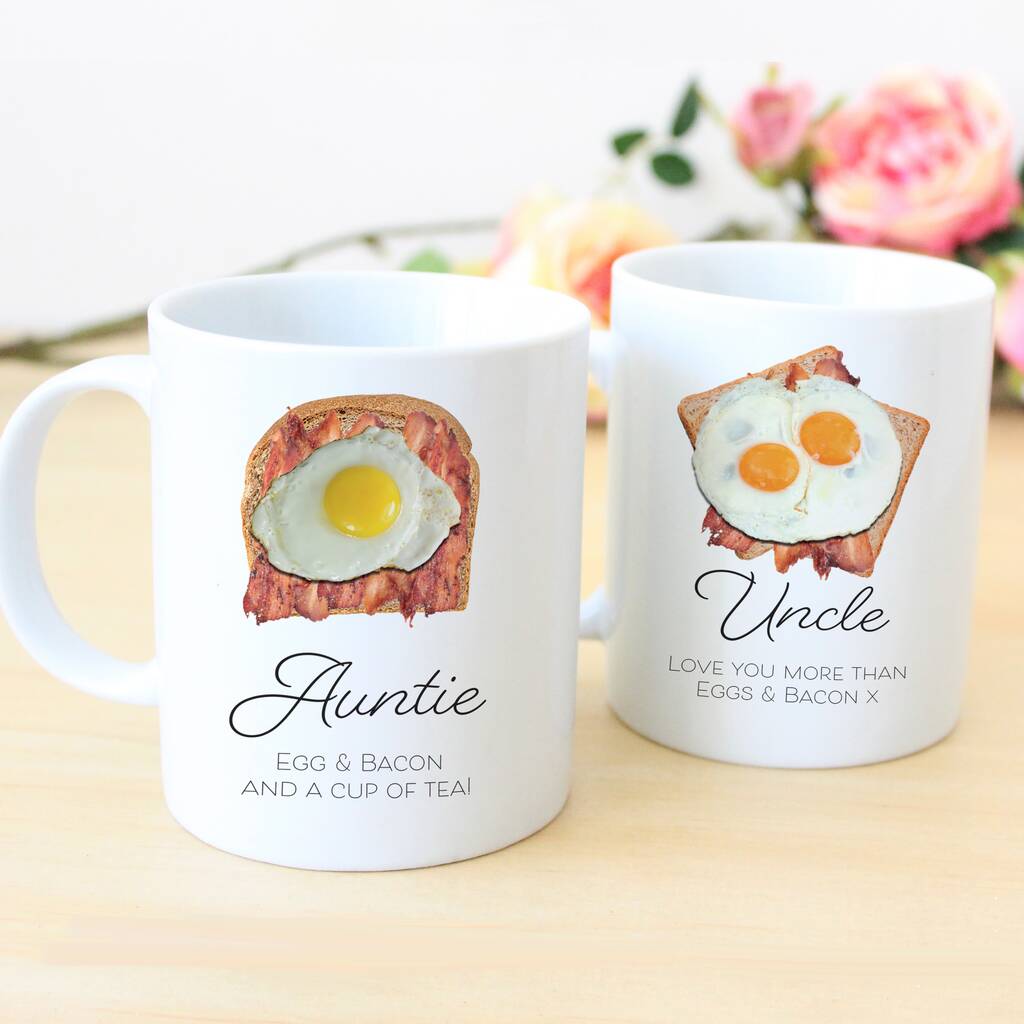 Personalised Auntie And Uncle Sandwich Mug Set By Chips