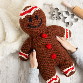 Gingerbread Man Knitting Kit, 2 of 10