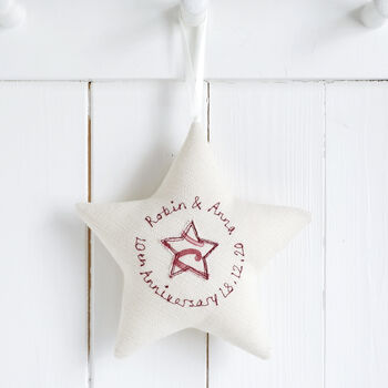 Personalised Embroidered Hanging Star Gift, 5 of 11