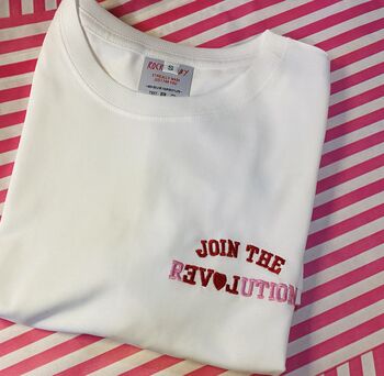 Join The Revolution Organic T Shirt, 5 of 6