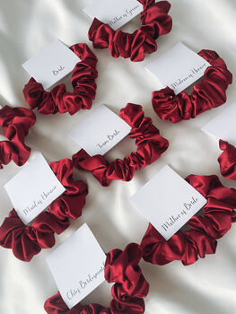 Bridesmaid Wine Scrunchie, 5 of 5