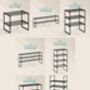 Stackable Shoe Storage Organiser Rack Metal Shelf, thumbnail 2 of 9