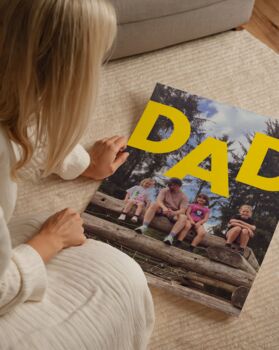 Personalised Modern Dad Photo Print, 6 of 7