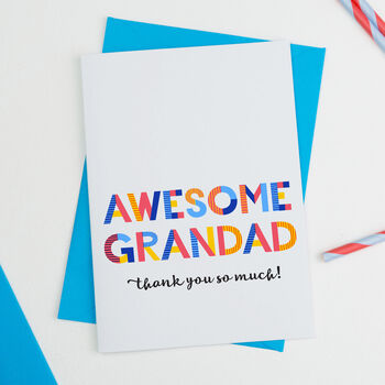 Awesome Grandad Personalised Card, 2 of 2