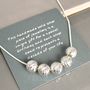 50th Birthday Handmade Sparkly Bead Necklace, thumbnail 1 of 4