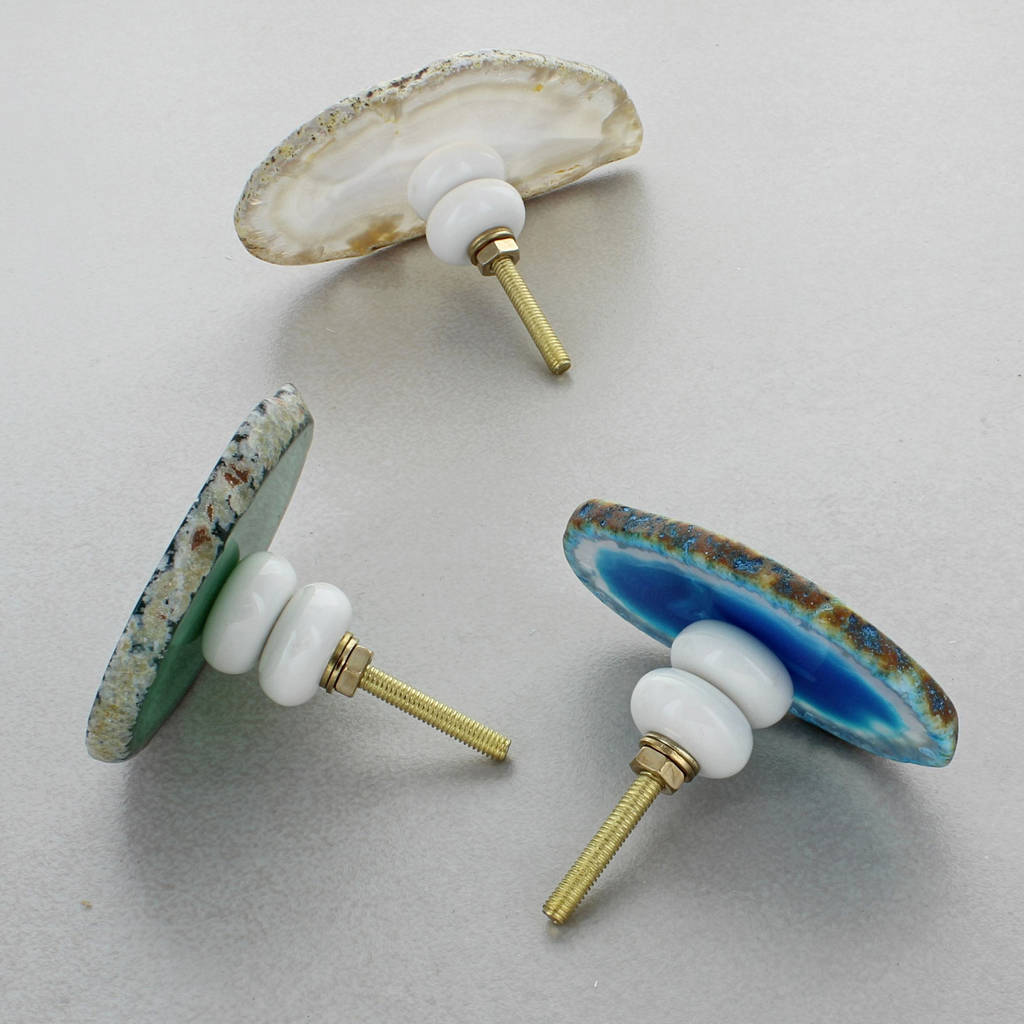 Agate Door Knobs Handles By G Decor | notonthehighstreet.com