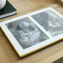 Double Aperture Brass Fine Photo Frame, thumbnail 3 of 6