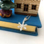 Cz Snowflake Sterling Silver Necklace, thumbnail 7 of 12