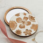 Engraved Flowers Compact Pocket Mirror, thumbnail 1 of 11