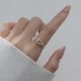 Sterling Silver Adjustable Fish Ring, thumbnail 2 of 6