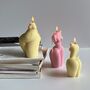 Scented Pastel Pink Sculpture Body Pillar Candle L, thumbnail 3 of 3