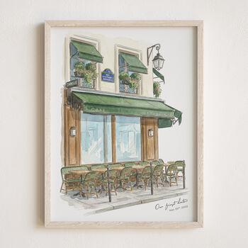 Our First Date Venue Portrait – Valentine's Gift For Boyfriend / Girlfriend, 4 of 12