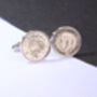 1936 90th Birthday Silver Threepence Coin Cufflinks, thumbnail 1 of 5