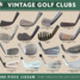 Vintage Golf Clubs 1000 Piece Jigsaw, thumbnail 4 of 4