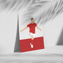 Chris Wood Nottingham Forest Football Print, thumbnail 3 of 4