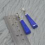 Lapis Lazuli 925 Silver Earrings, thumbnail 2 of 8