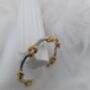 Heart Knotted Sterling Silver And 18 K Gold Plated Open Cuff Bracelet, thumbnail 6 of 10