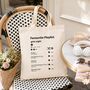 Personalised Music Playlist Tote Bag Gift, thumbnail 1 of 6