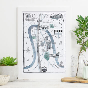 Map Of Yarm Signed Print, 2 of 2