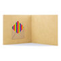 Hip Hip Hooray Personalised Rainbow Handmade Card, thumbnail 2 of 5