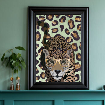 Custom Leopard Print Jaguar Personalised Art, 2 of 9