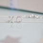 Sterling Silver Hugs And Kisses X O Necklace, thumbnail 6 of 7