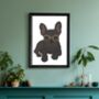 Custom Pet Portrait Wearing Glasses Personalised Dog Cat Gift, thumbnail 11 of 12