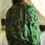 Peacock Green Batik Kimono Robe, thumbnail 4 of 7