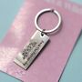 Feminist Against Patriarchy Adult Floral Keyring, thumbnail 1 of 2