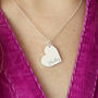 Personalised Name Silver Plated Heart Valentines Necklace, thumbnail 2 of 12