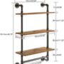 Three Tier Floating Storage Shelves With Towel Rail, thumbnail 6 of 6