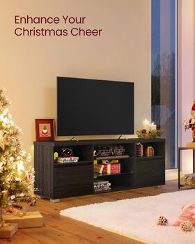 Tv Stand Cabinet With LED Lights 70 Inch Modern Tv Unit, 3 of 12
