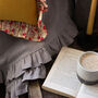 Linen Throw With Frill, thumbnail 5 of 10